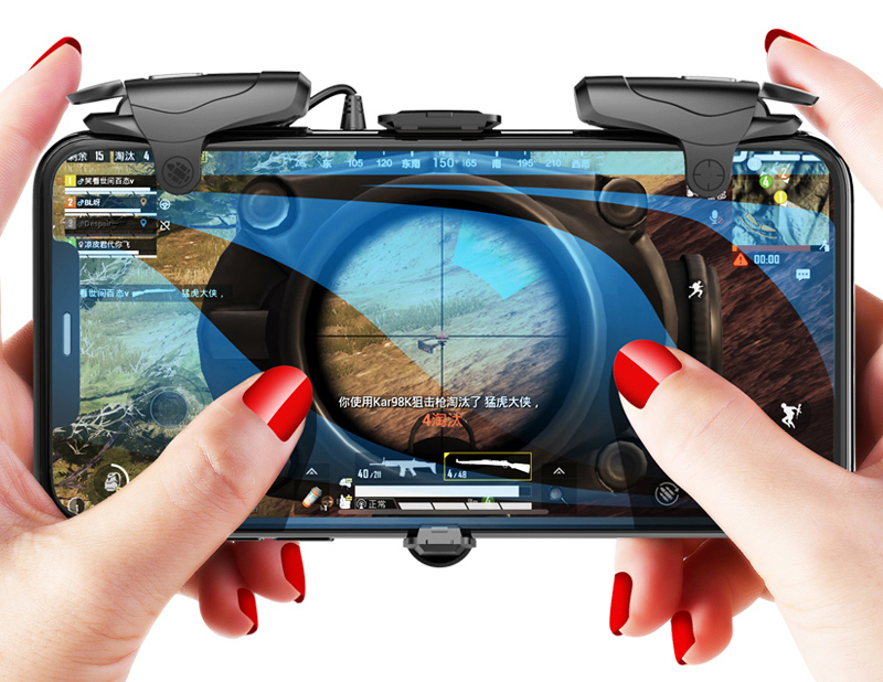 PUBG Handle Mobile Gaming Joystick Trigger Shooter Controller Mobile Controller android Gamepad L1 R1