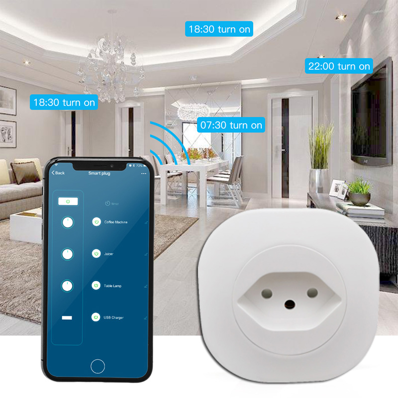 WiFi Smart socket power plug - APP remote - voice control - compatible with Alexa and Google Assistant