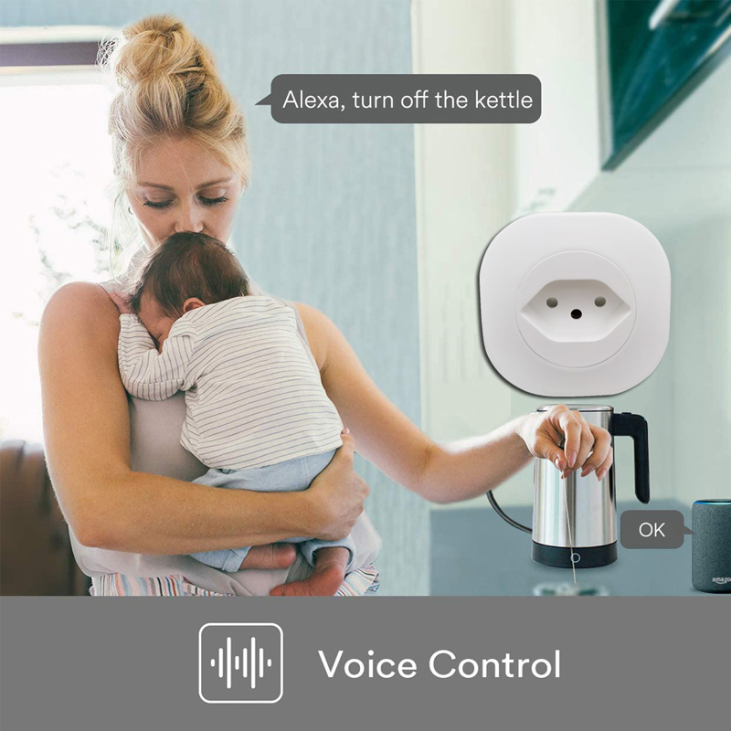 WiFi Smart socket power plug - APP remote - voice control - compatible with Alexa and Google Assistant