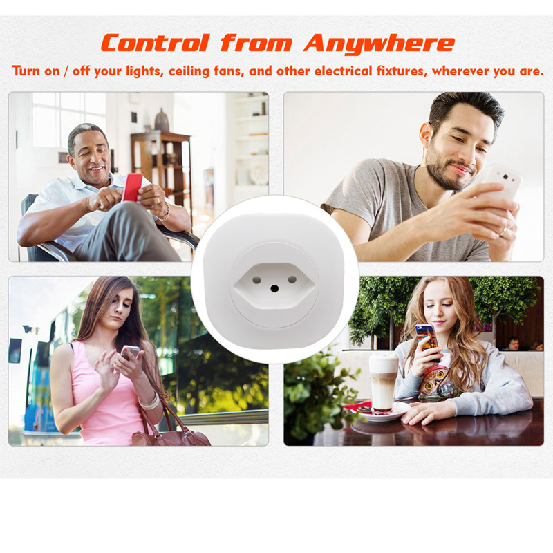 WiFi Smart socket power plug - APP remote - voice control - compatible with Alexa and Google Assistant
