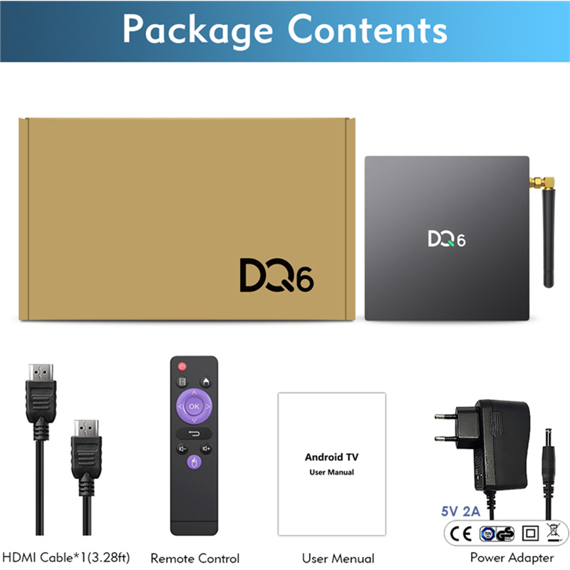 4K Android 10 Smart TV Box - 2020 Design - RAM 4GB and Storage 32GB