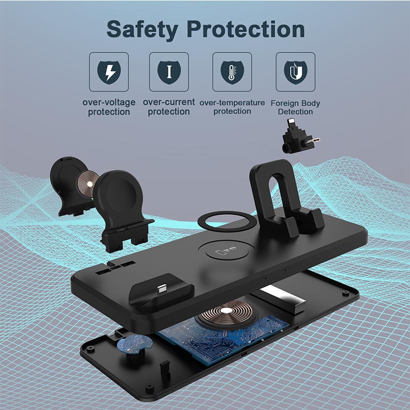 4 in 1 Charging Station for all your device (iPhone/Android/iWatch/AirPods) - White