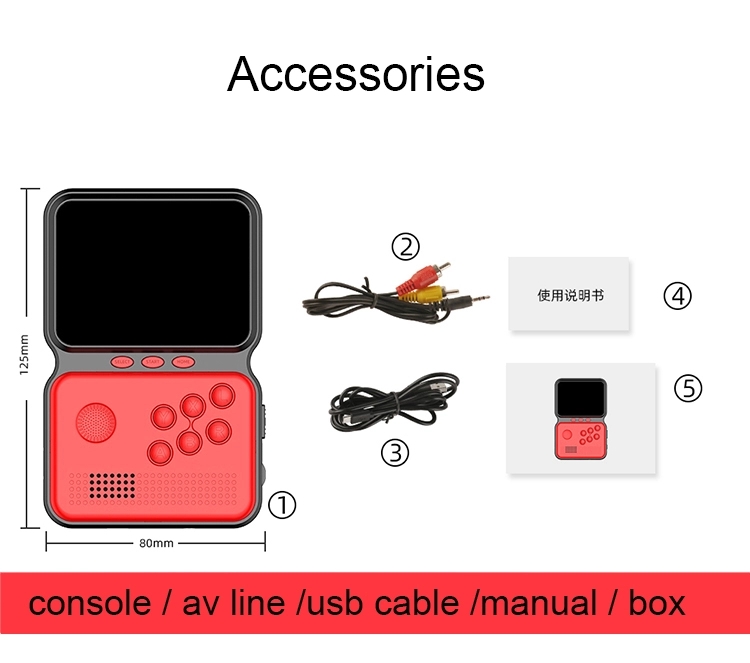 Mini Retro Console Handheld Game Player Built-in 900 Games