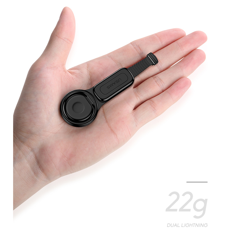 Iphone Ring finger grip with 3.5mm headphone jack + Lightning charger