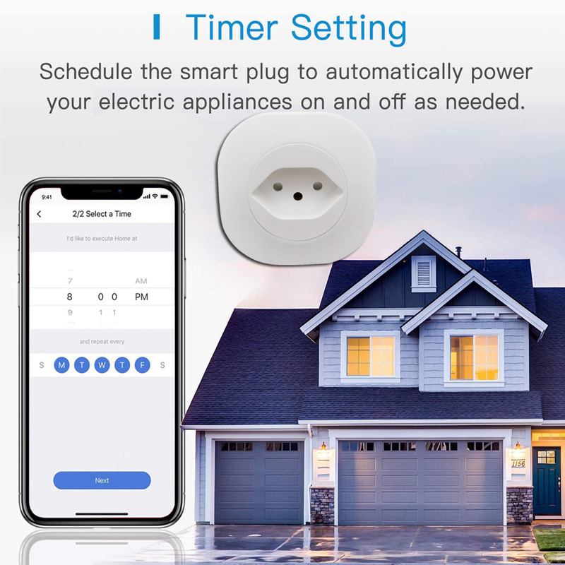 WiFi Smart socket power plug - APP remote - voice control - compatible with Alexa and Google Assistant