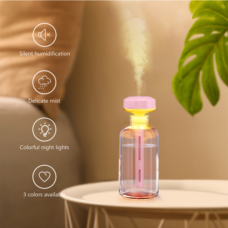 Humidifier - Ultrasonic Portable Moisturizing Mister With Night Light