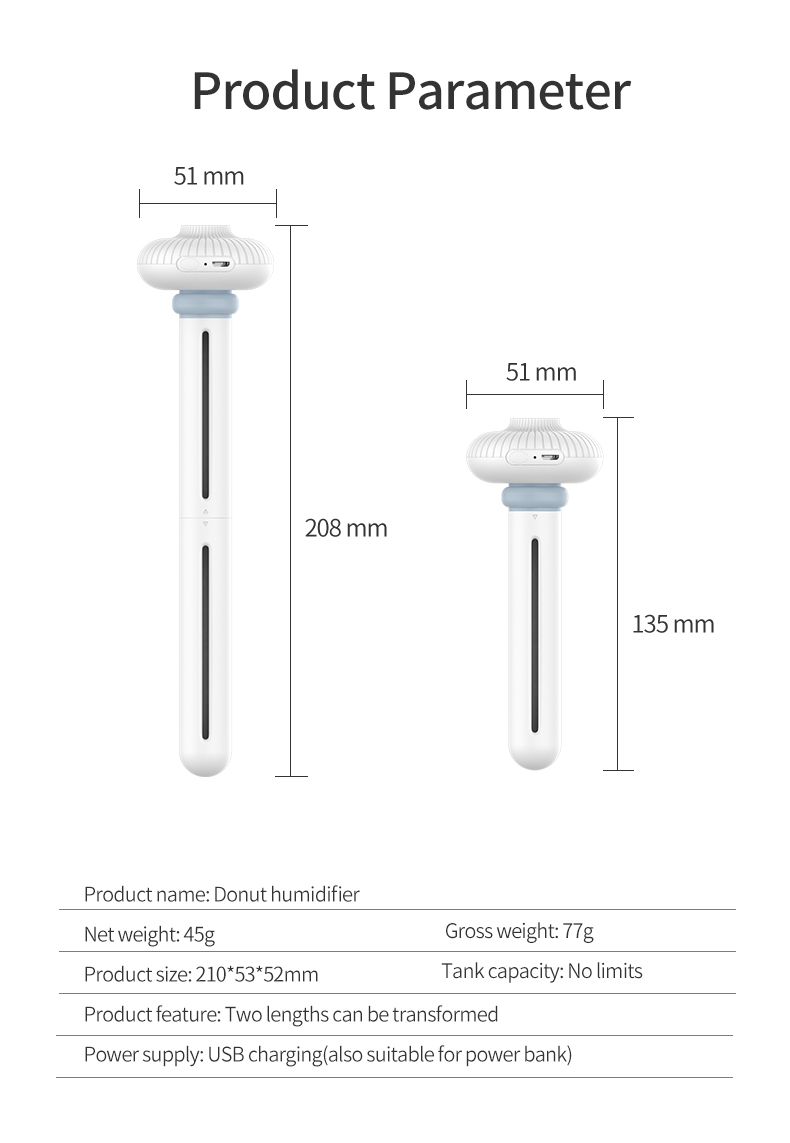 Humidifier - Ultrasonic Portable Moisturizing Mister classic