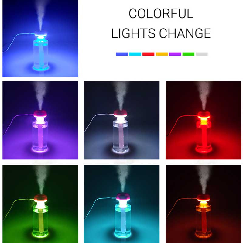 Humidifier - Ultrasonic Portable Moisturizing Mister With Night Light