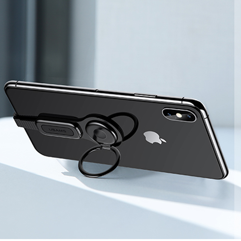 Iphone Ring finger grip with 3.5mm headphone jack + Lightning charger
