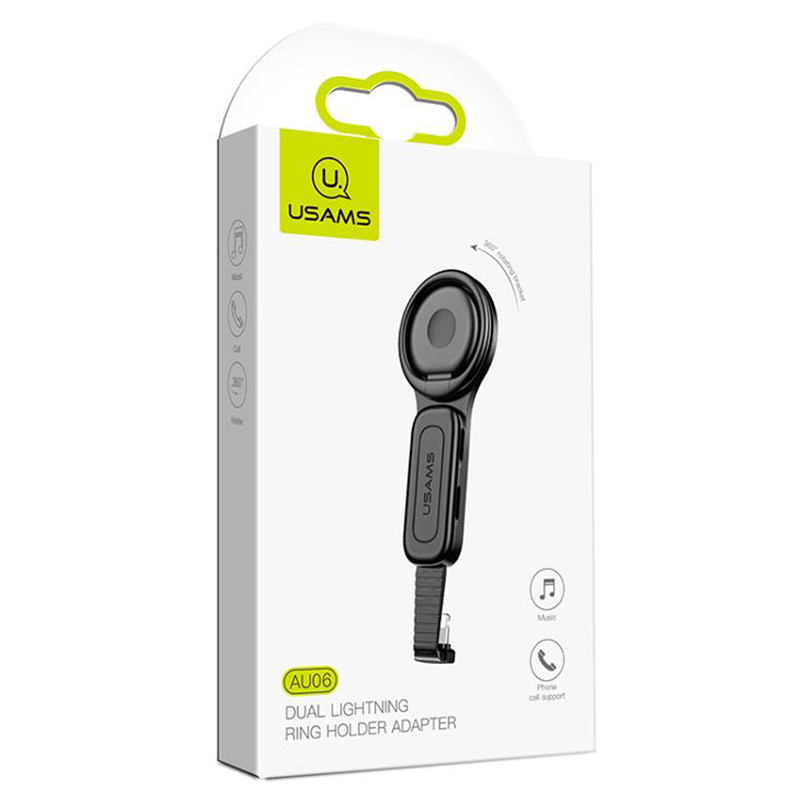 iPhone Lightning Audio with Lightning Charge with Ring Holder - Gaming adapter