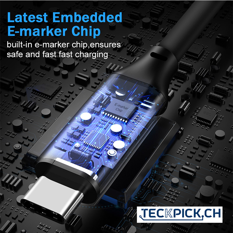 USB C zu USB C 3.0 100W Schnellladedatenkabel