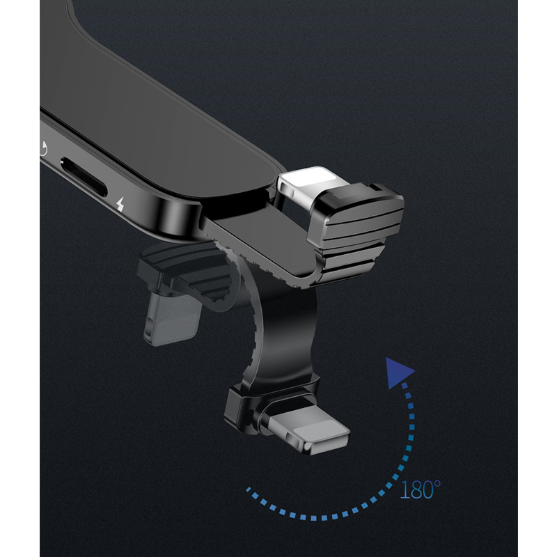 Iphone Ring finger grip with 3.5mm headphone jack + Lightning charger