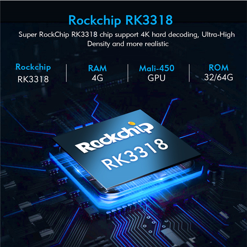 4K Android 10 Smart TV Box - 2020 Design - RAM 4GB and Storage 32GB