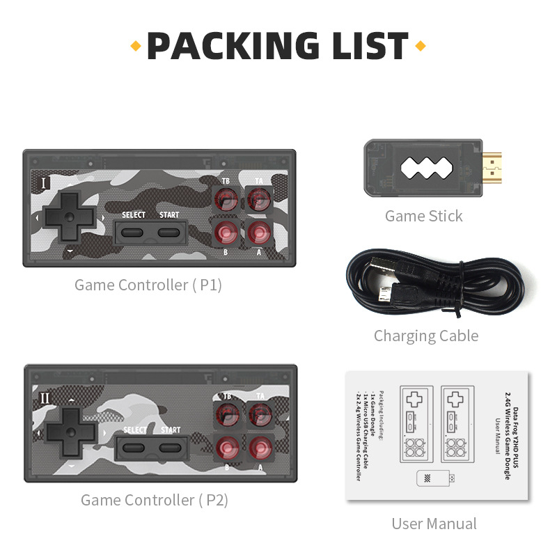 TV Retro Game Console for Two People 600 Games HDMI plug-in